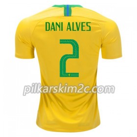 Koszulka Brazylia Dani Alves 2 Główna Mistrzostwa Świata 2018 - Koszulki Piłkarskie